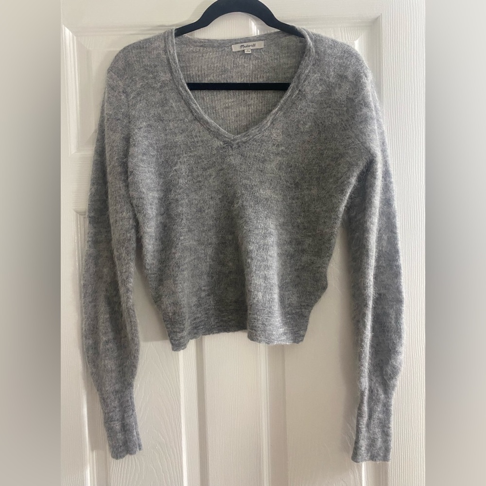 Madewell Alpaca blend v-neck sweater - Picture 3 of 3